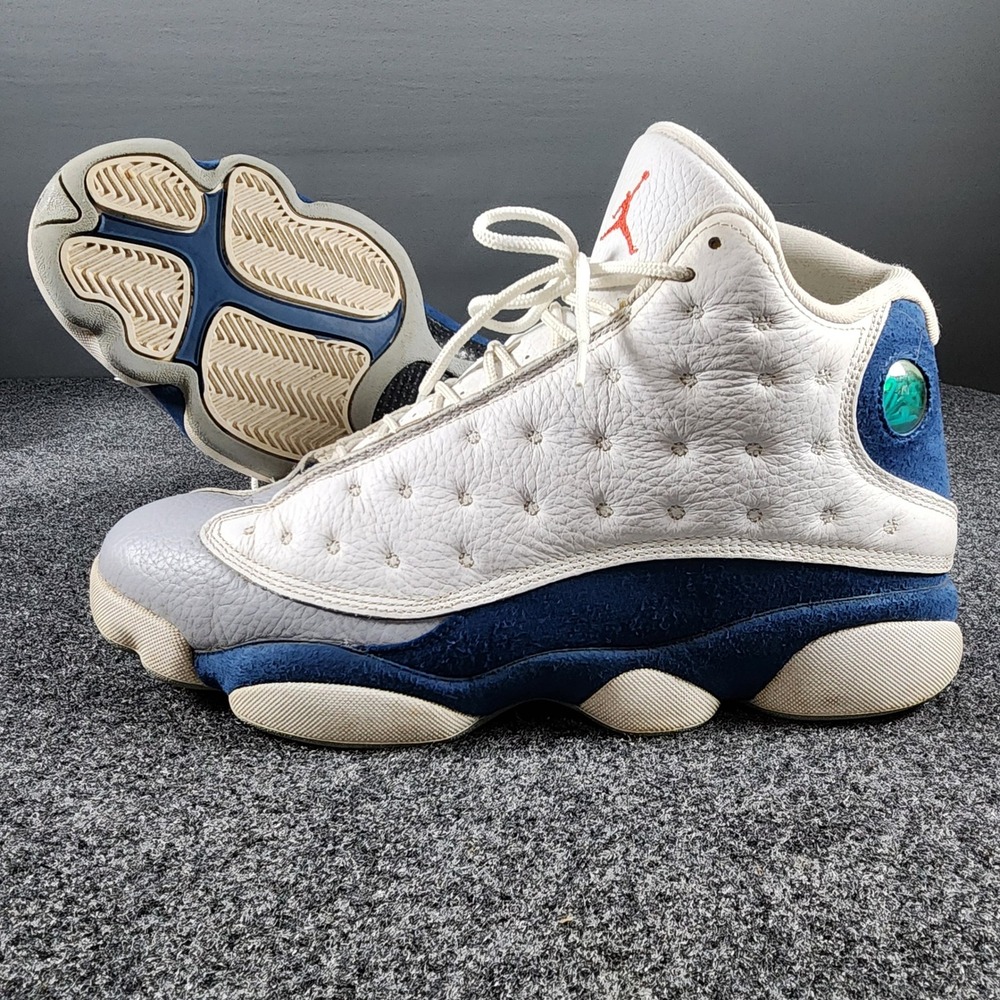 Jordan 13 Retro French Blue White Grey Basketball Shoes Mens 11.5 414571-164